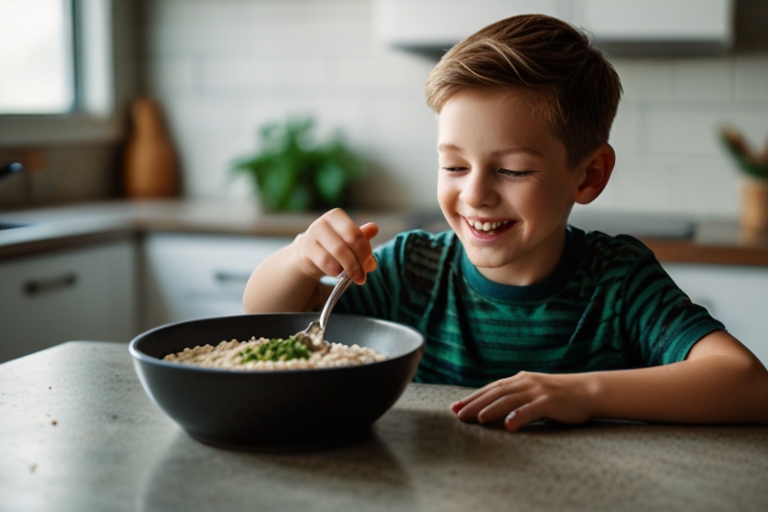 Adding moringa powder to oatmeal